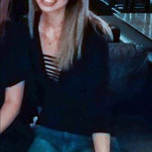 Like new! Express deep v cutout top